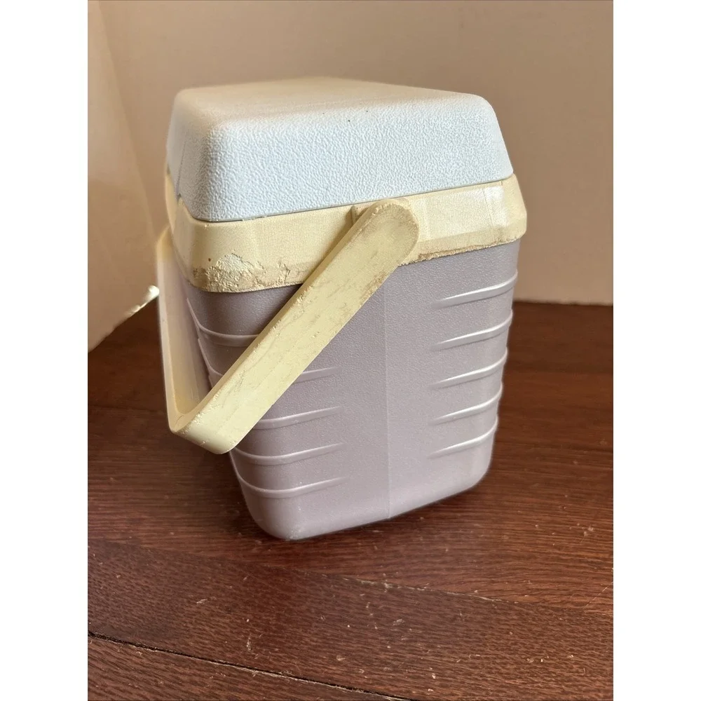 RARE Rubbermaid Lavender Pearl Accents Cooler Model 2901 Holds 3‎ Cans Or Lunch